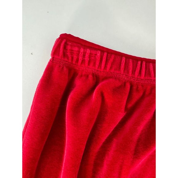 Marisa Christina Elastic Waist Pant Size Medium Red Cotton Blend Velour - Picture 9 of 16